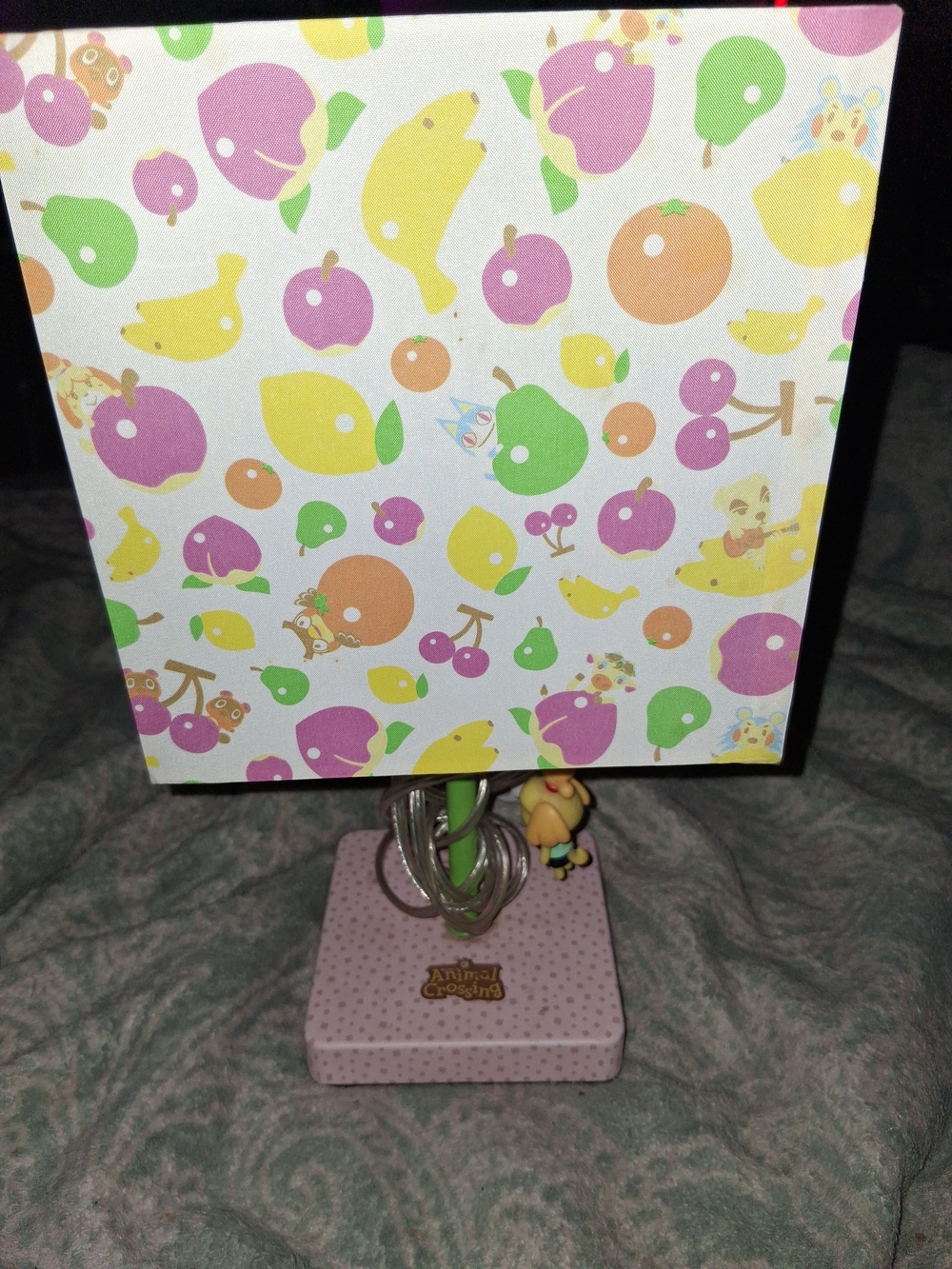 Animal Crossing Pink Fruit Pattern Table Lantern